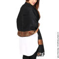 Black Kashmiri Stoler For Girls 4 Border Pashmina Stole Muffler Shawl For Women - Mominas. 