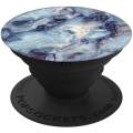 PopSockets Collapsible Grip and Stand for Phones and Tablets - Blue Marble Design Print. 