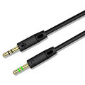 Audio Aux 2 in 1 Splitter 3.5mm Jack AUX Audio Cable Two Male To One Female Headphone Earphone Mic and Sound Conbo. 