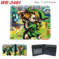 Game Zelda Leather Wallet Short Bifold Casual Young Men Women Coin bag Photo Card Holder Printing Cartoon Purse Cosplay Gifts. 