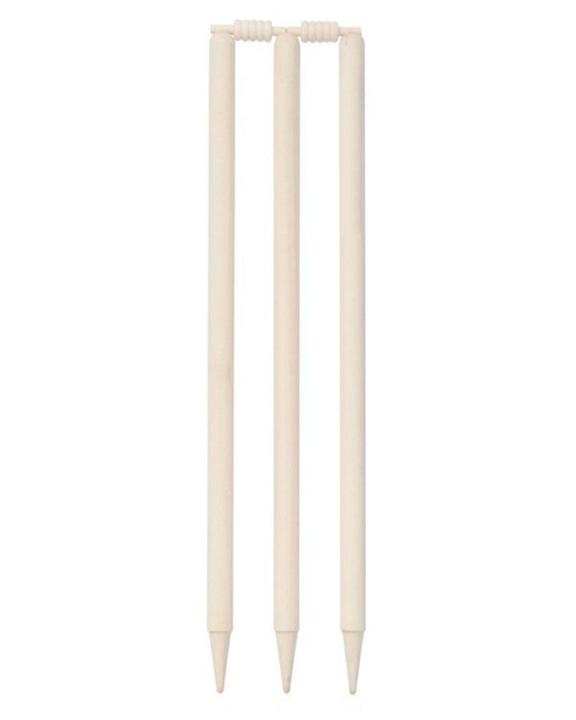 3 Pec Wooden Wicket - White