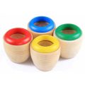 Children's Fun Rotating Wooden Kaleidoscope Puzzle Early Education Polygon Mirror Bee Eye Magic Caleidoscope Gadgets Children. 
