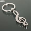 Hot Nw Metal Musical note Key chain Cool Luxury Car Key Ring Musical Bag pendant Keychains For Man Women Gift jewelry K1602. 