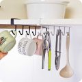pack of 2 Hook For Hanging Hooks Kitchen Cup Holder Firm Hang Under Shelf Storage Rack Organiser Wall Hanger Cocina Tools Home Accessories. 