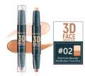 HYBOT 3D Double-Headed Shaping Contour Stick: Full Coverage Makeup for Dark Skin. 