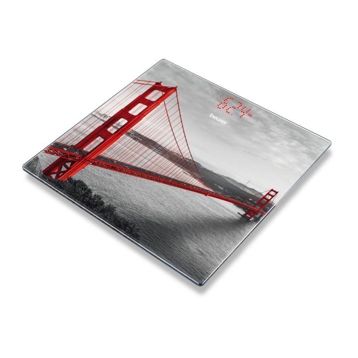 Beurer GS 215 San Francisco glass bathroom scale  (Stylish design with Magic LED display)