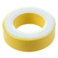 QUANBU 10 Pcs 33mm x 19mm x 11mm Yellow White Iron Core Ferrite Rings Toroid. 