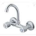 Wall Mounted Kitchen Sink Mixer Tap Cold hot Water pure brass. 