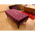 Custumize  4 Seater Puffy Sets Fabric  Valvid (Size 2 unit single seat 22x22 inches and 1 unit large 2 seater 44x22 complete set height 17 {{ SPEIAL OFFER** }]. 