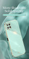 icasecover for Samsung Galaxy A12 Back Cover Luxury 6D Plating Frame Shiny Bling Phone Pounch Soft Silicone Square Phone Case. 