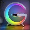 G Shaped Lamp BT 2301 Portable Bluetooth Rechargeable Speaker , Wireless Fast Charging 15W with RGB Colourfull Lamp With High Bass Sound , For Room Decoration. 