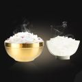 Bowl set 304 stainless steel golden bowl thickened double-layer insulation kitchen cooking tableware tableware golden chopsticks golden spoon. 