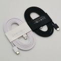 100% Original Samsung Galaxy Cable Dual Type C To Type C Super Fast Charging 35W / 25W / 15W 3A For Galaxy S22 5g S21 Ultra S20 Note 20 10 A71 A32. 