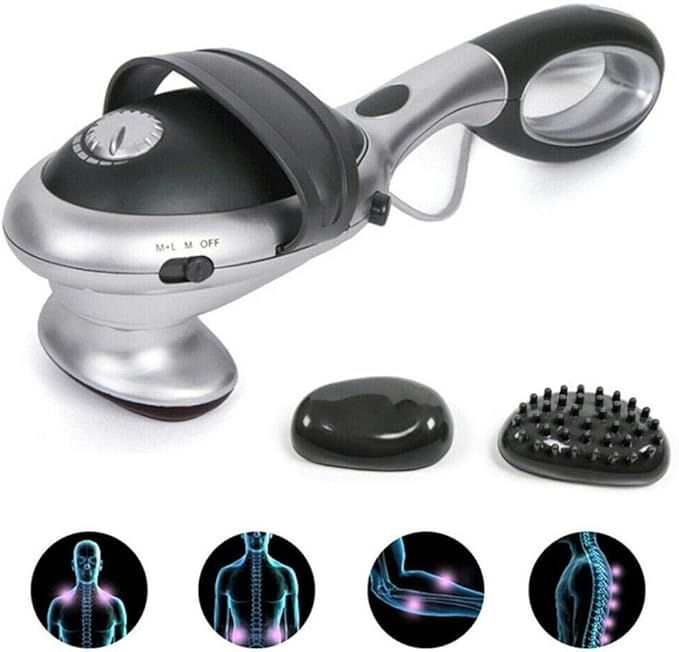 Electric body heated massager handstick your body neck back massage waist cervix massager hammer vibration relaxation Usplug