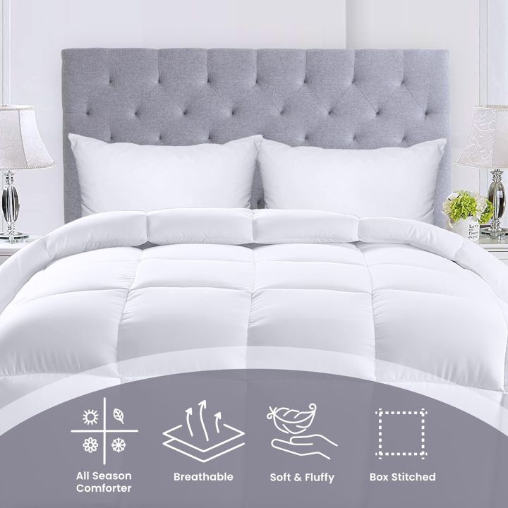 Comforter%20Razai%20Ultra%20Soft%20Down%20Alternative%20Comforter%20-%20Plush%20Siliconized%20Fiberfill%20Duvet%20Insert%20-%20Box%20Stitched%20All%20Season%20-%20Image%205