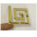 Golden Versace Border Acrylic Mirror Sticker Wall Art Home DIY Decoration Mirror Wall Stickers. 