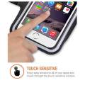 Armband for Phone Running Armband Fits Gym Workout,Water Resistant Cell Phone Holder Case with Fingerprint ID Access,Keys Holder Adjustable Band. 