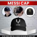 Meesi  Cap with White & Golden foil Printing For Boys And Girls. 