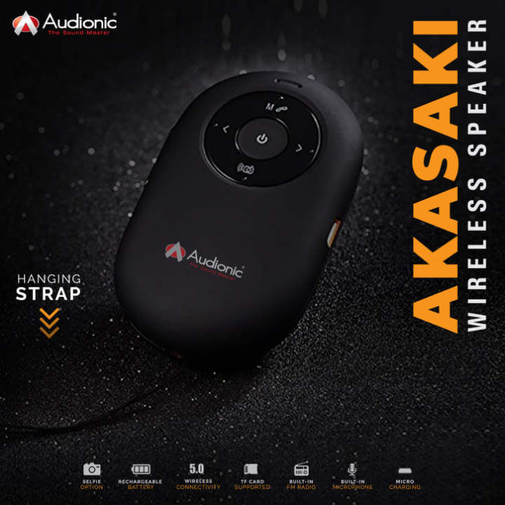 Audionic Mini Speaker - Audionic Akasaki Speaker - Audionic Selfie Speaker - Audionic Speaker Akasaki - Mini Speaker - C120 Speaker - Portable - Bluetooth Speaker - Speaker For mobile - Portable Speaker - Boofer - Woofer - Akg - Audionic -