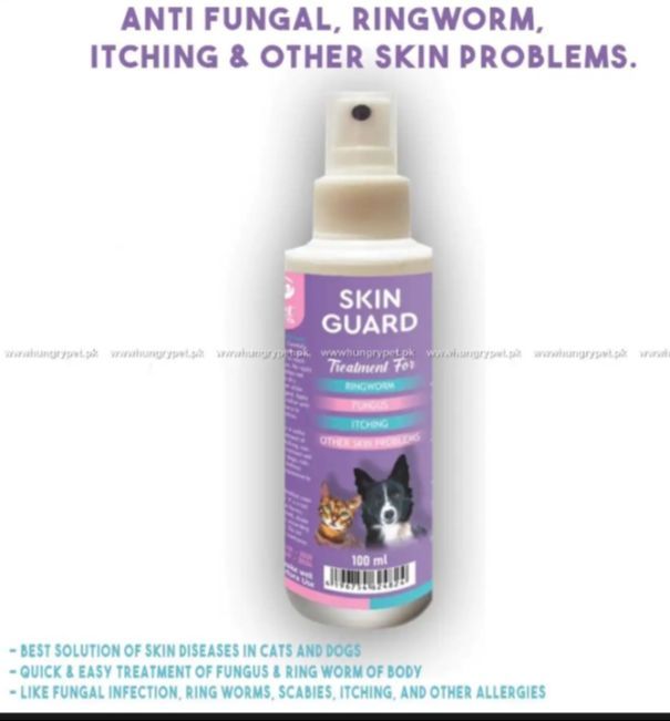 Pingworm Spray Skin Guard Spray 100ml Anti Fungal, Ringworm, Itching & Other Skin ...