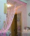 Cute pink colour Heart Line Tassel String Door Curtain Window Room Curtain heart Valance Modern Living Room/curtain beads/window beads/trendy door beads. 