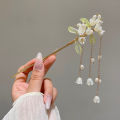 Vintage Chinese Flower Fringe Hair Sticks Fashionable Female Metal Hairpin Hair Stick Hairwear Hair Ornament Jewelry Accessories Encounter. 