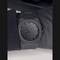 Black Arabic Aura Watch for Men – Lightweight 44g Stylish Dial | Trending Minimalist Timepiece. 
