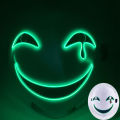 Luminous LED Devil Disguise Mask Cosplay Scary Ghost Face Mask Flashing Party Mask For Halloween. 