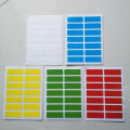 168pcs 38x13mm 6 Colors Glossy Paper Label Stickers for Office Work School Home Art Decoration File Classification Writable Tag. 