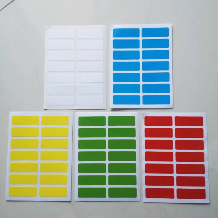 168pcs%2038x13mm%206%20Colors%20Glossy%20Paper%20Label%20Stickers%20for%20Office%20Work%20School%20Home%20Art%20Decoration%20File%20Classification%20Writable%20Tag%20-%20Image%206