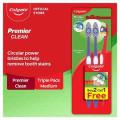 Colgate Premier Clean Toothbrush - Triple Pack (Medium). 