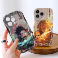YYDS for Tecno Pova 6 Pro 5G Back Cover Demon Slayer Case Cream Texture Wavy Edge Soft Silicone Mobile Cover. 