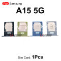 1Pcs Sim Tray For Samsung Galaxy A15 A25 5G A55 A35 Sim Card Holder Slot Replacement Parts. 