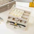 Three Layer Transparent Drawer Jewelry Box Earrings Necklace Jewelry Organizer Rings Bracelet Jewelry Storage Box. 