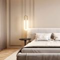 U-Shaped Pendant - Modern Indoor Decorative Designed Hanging Ceiling LED Unique Bedrooms Decor Bedside Hallways Pendant Brass Body White Shade LED Light. 