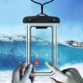 Underwater Waterproof Rainproof Mobile Case PVC Bag Transparent Touch Screen Premium Cell Phone Pouch Cover For Travel Hiking Rainy Season Monsoon. 