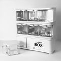 PrettyNeat Storage Box Condiments & Spice Rack With 6 Spice Jars And Spoons - 500ml. 