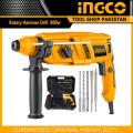 Ingco Heavy Duty Rotary Hammer Hilti Drill 800Watt With 5 Pcs Drilling Accessories. 