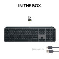 Logitech MX Keys S Wireless Illuminated Keyboard-Graphite. 