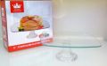 Imperial Clear Glass Cake Stand 8'',10",12''- Square,Round - Material : Glass. 