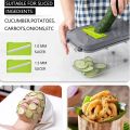 22 in 1 Vegetable Slicer Chopper Vegetable Cutter with 13 Blades, with Container Cutter Egg Slicer Cheese Grater Veggie Dicer And Onion Mincer Chopper. 