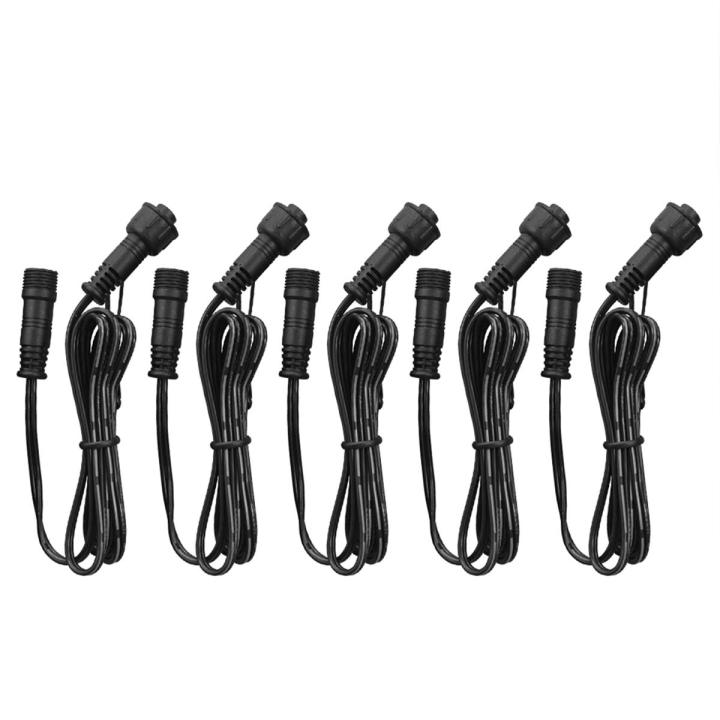 【DM bag factory Store】Black Tomshine Extension Wire 5 Pack 1M/ 3.3Ft 2Pin with Male and Female Connectors Water Resistance Deck
