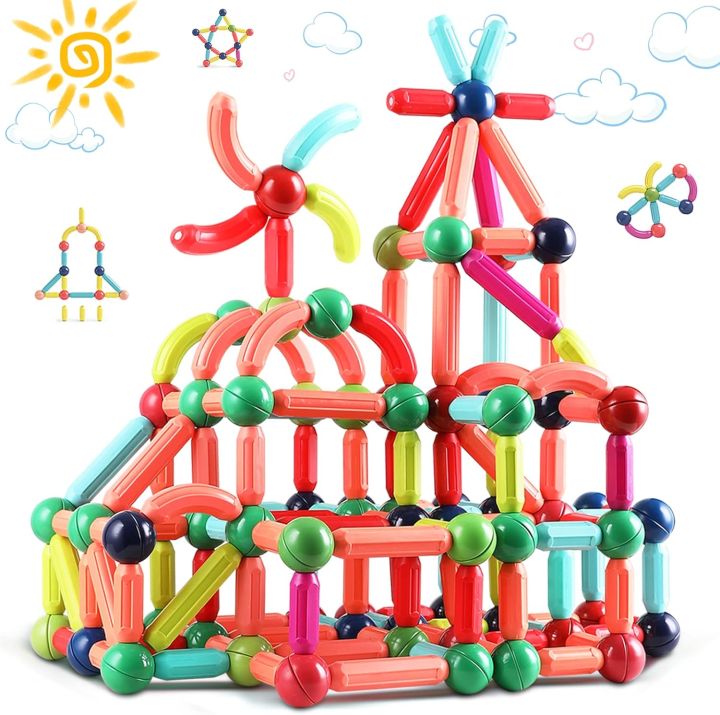Magnetic Building Blocks for Kids Ages 4-8, STEM Construction Toys for ...