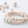 100pcs 12mm Natural Wood Beads Unfinished Round Wooden Loose Beads Wood Spacer Beads for Craft Making. 