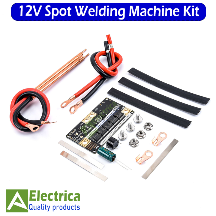 12V Spot Welder Set Portable Battery Spot Welding Storage Machine DIY PCB Circuit Board For 18650 26650 32650 Welding Machine for 18650 26650 32650 Cells by Electrica