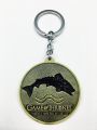 Game of Thrones Key chain House Dragon Round Metal Car Keychain - Bronze Silver Golden GOT Car Keychain. 