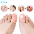 Soft and breathable big toe protector silicone toe sleeve with holes, suitable for corns and calluses blister toe separator. 