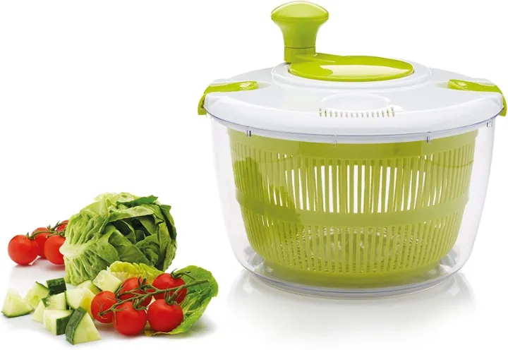 Kitchen%20Salad%20Spinner%20Large%205L%20Capacity%20-%20Manual%20Lettuce%20Spinner%20With%20Secure%20Lid%20Lock%20&%20Rotary%20Handle%20-%20Easy%20To%20Use%20Salad%20Spinners%20With%20Bowl,%20Colander%20&%20Built-in%20Draining%20System%20-%20Image%204