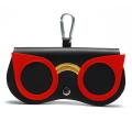 Fashion Women PU Leather Eye Glasses Case Cartoon Portable Glasses Storage Pendant Bag Sunglass Box Eyewear Pouch Bags. 