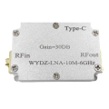 TYPE-C LAN 10Mhz-6GHz High Flatness Amplifier Gain 30DB RF Signal AMP for HAM SDR Software Radio FM Radio Easy to Use. 